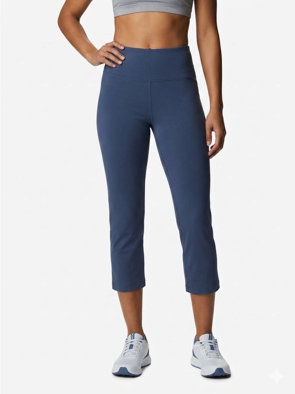 COLUMBIA Knit Pull On Leggings Crop Length Blue XL Extra Large $70 EUC KL